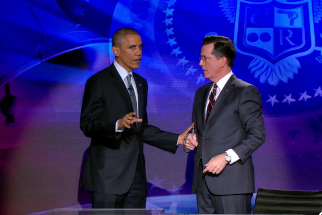 Colbert report episodes with obama