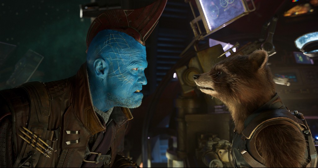 Guardians Of The Galaxy Vol. 2..L to R: Yondu (Michael Rooker) and Rocket (voiced by Bradley Cooper)..Ph: Film Frame..©Marvel Studios 2017