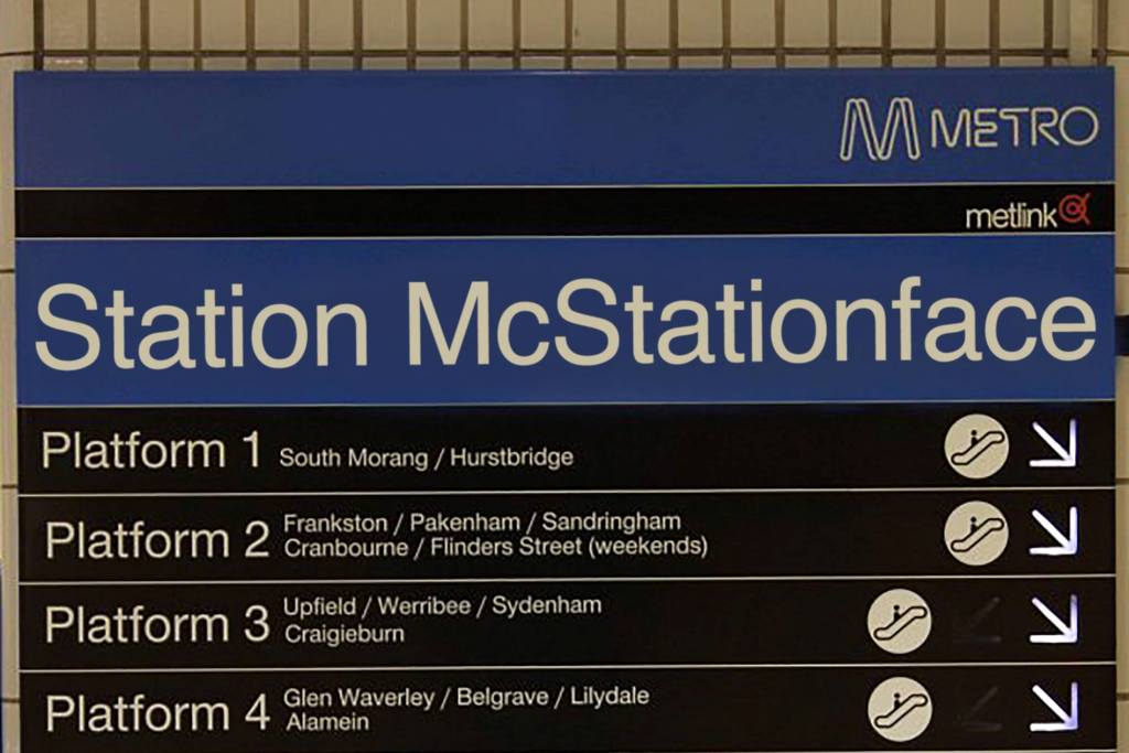 Station McStationface Daniel Andrews