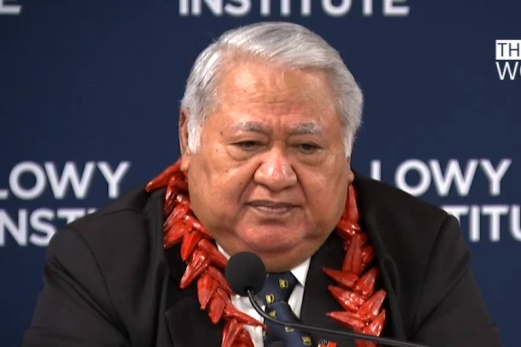 Climate change Samoan PM