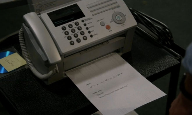 Look! A fax machine!