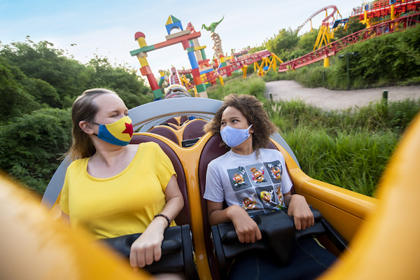 Slinky Dog Dash coaster in Walt Disney World Resort in Florida