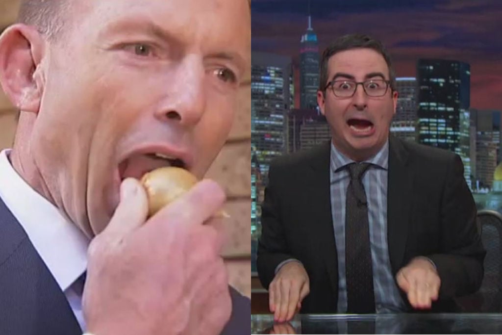 We Have The Audio Of John Oliver S Reaction To The Tony Abbott Onion Video And It S Hilarious