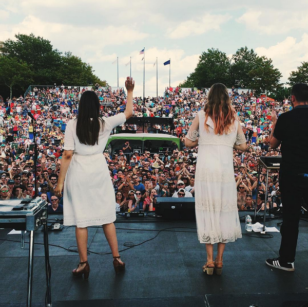 On Stage At XPoNential Music Festival, New Jersey.