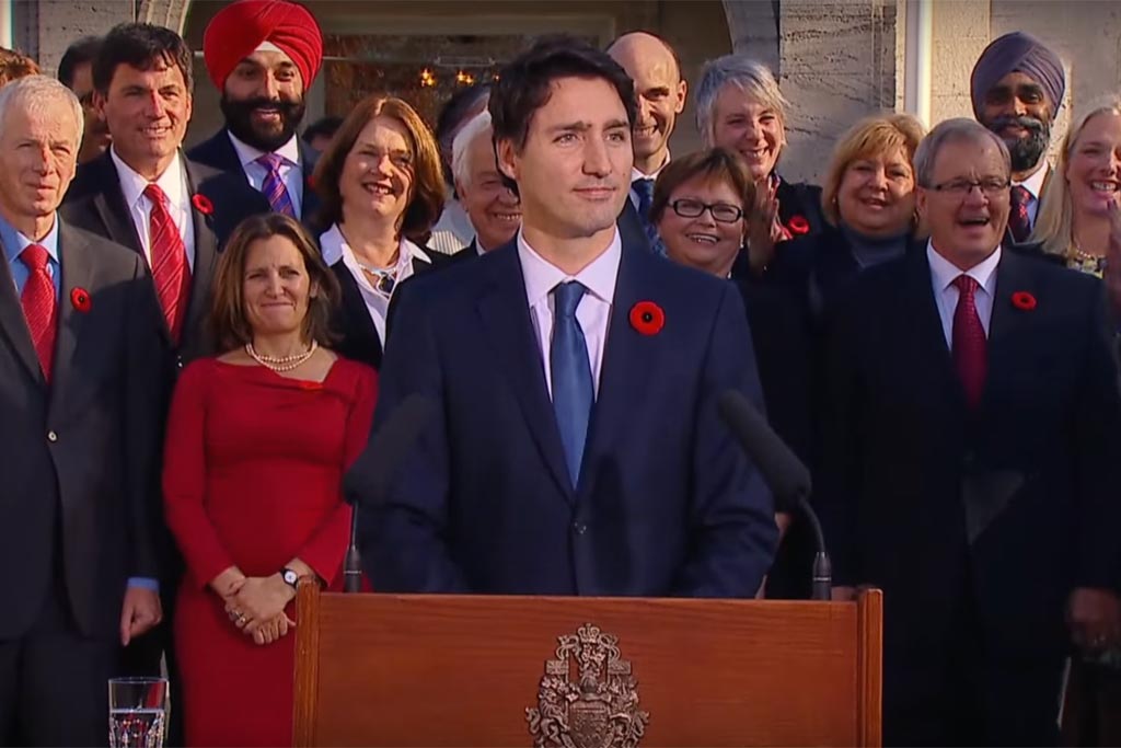Canada S New Babe Pm Appoints The Nation S First Gender Equal
