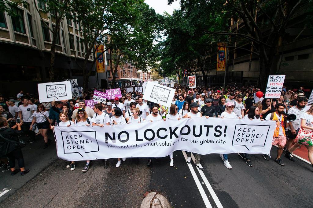 Sydney lockout laws ending photo