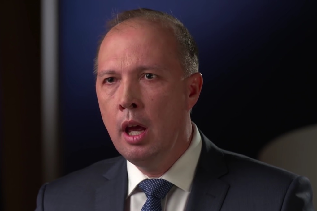 Peter Dutton is still insulting Malcolm Turnbull, four months after losing his own leadership spill.