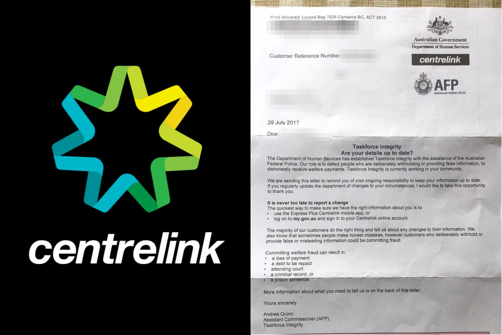 Centrelink letter