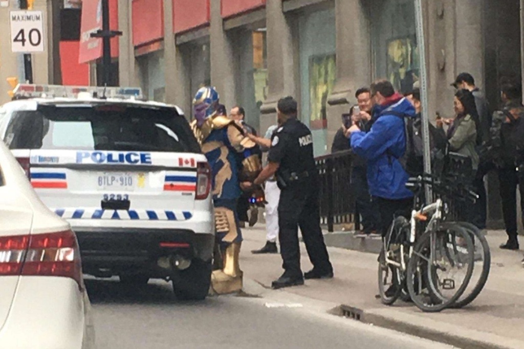 Thanos arrested