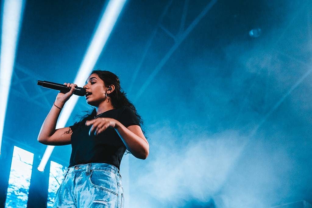 Alessia Cara performs at Move In The City in 2018