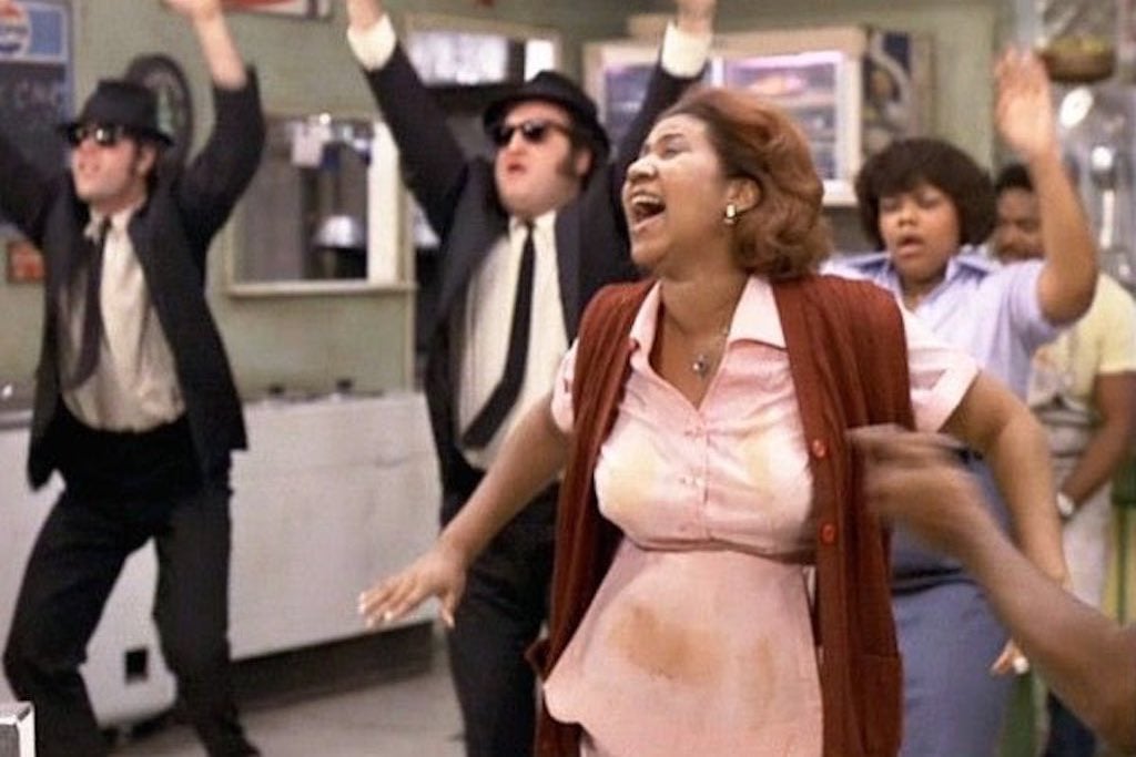 Watch Aretha Franklin's Spectacular 'The Blues Brothers' Cameo