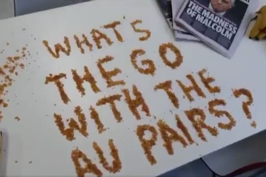 What's the go with the au pairs