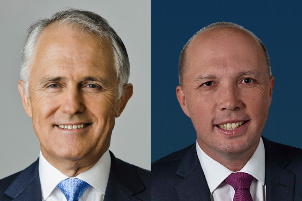 Peter Dutton Malcolm Turnbull