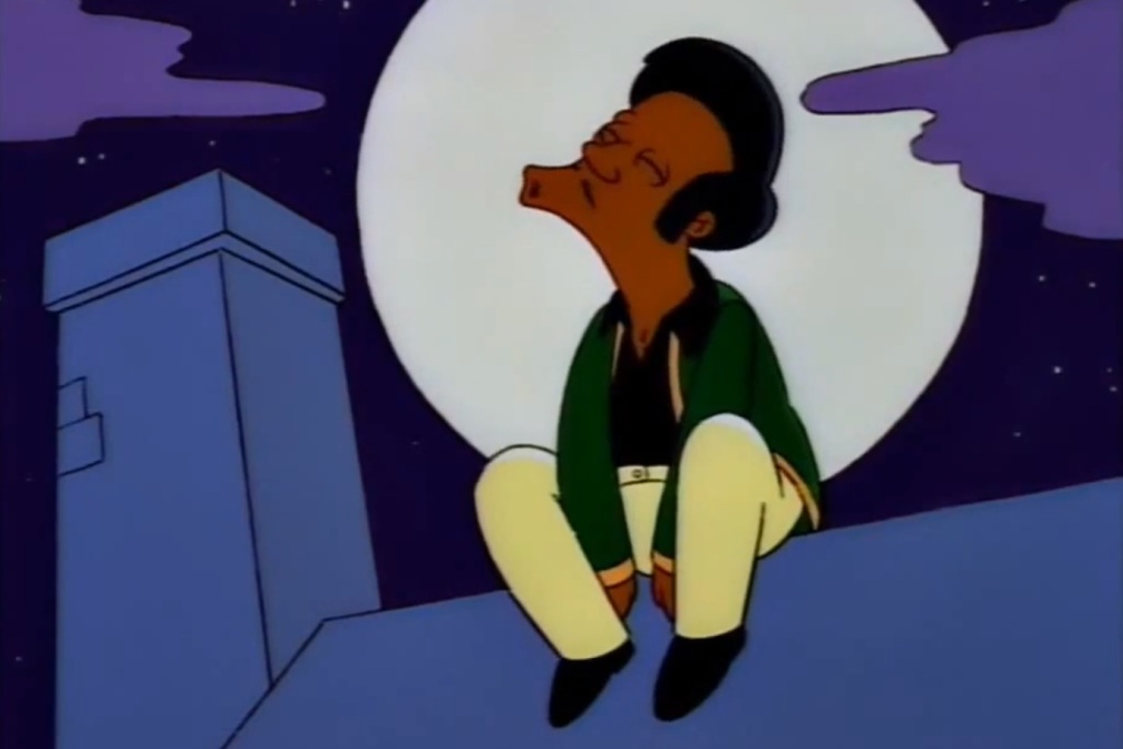 The Simpsons write out Apu