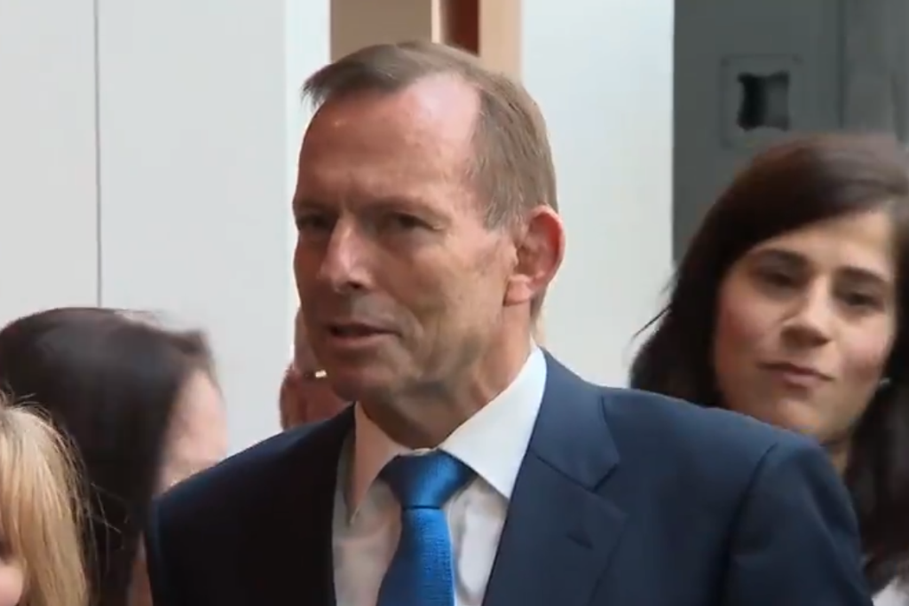Tony Abbott, extremely awkward