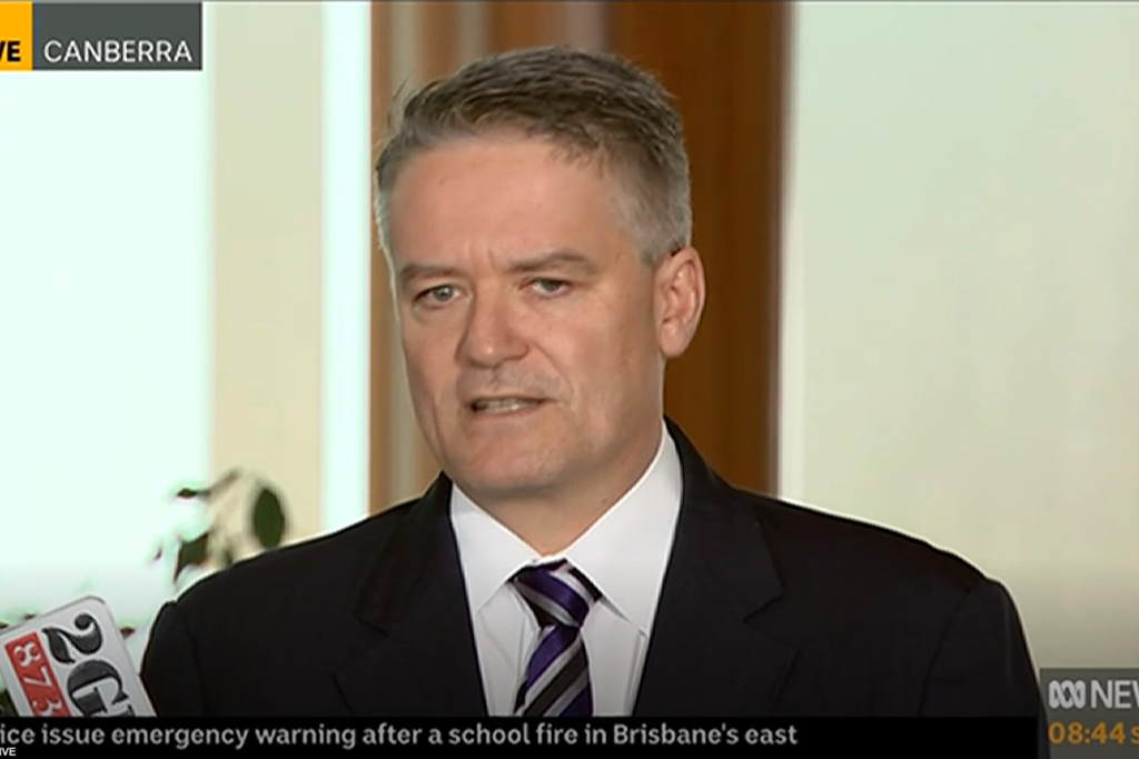 Mathias Cormann blaming "administrative failure" for the government supporting Pauline Hanson's anti-white racism motion.