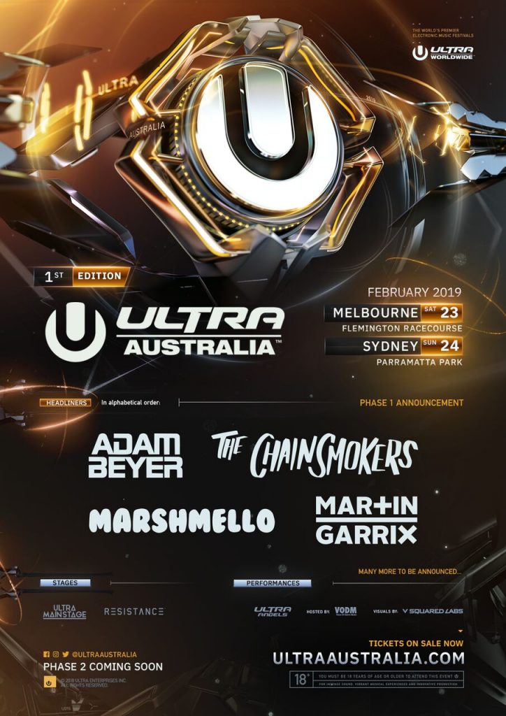 Ultra Australia line-up 