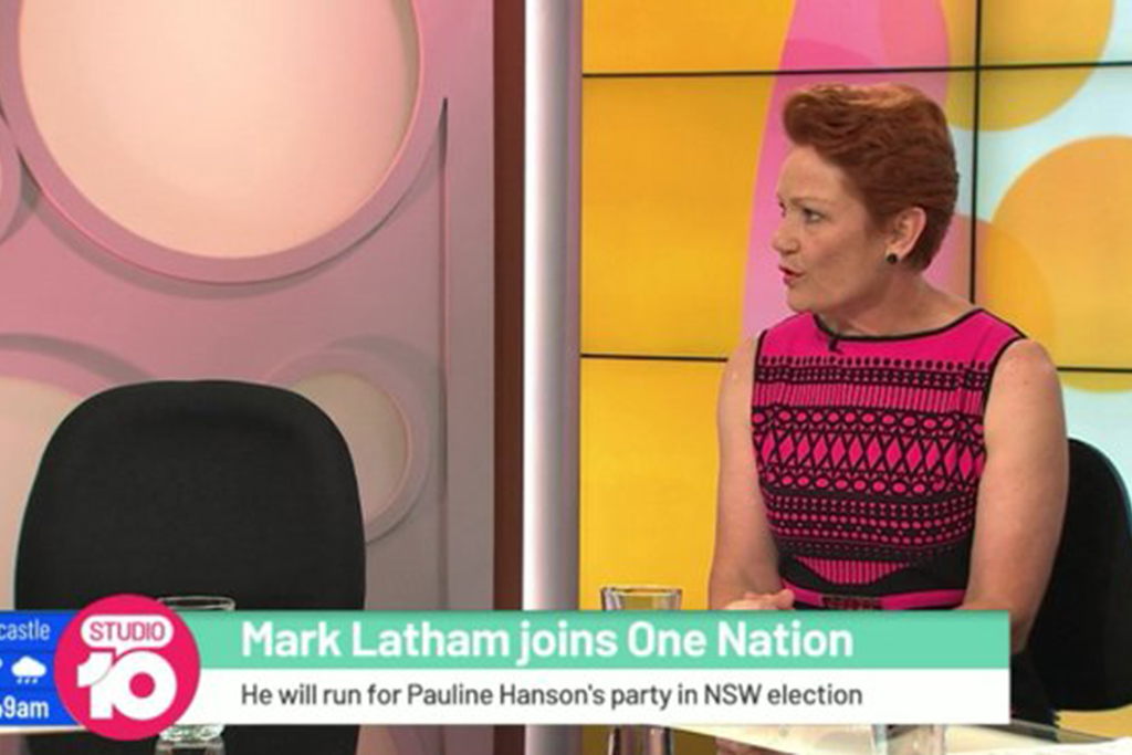 Mark Latham Pauline Hanson One Nation