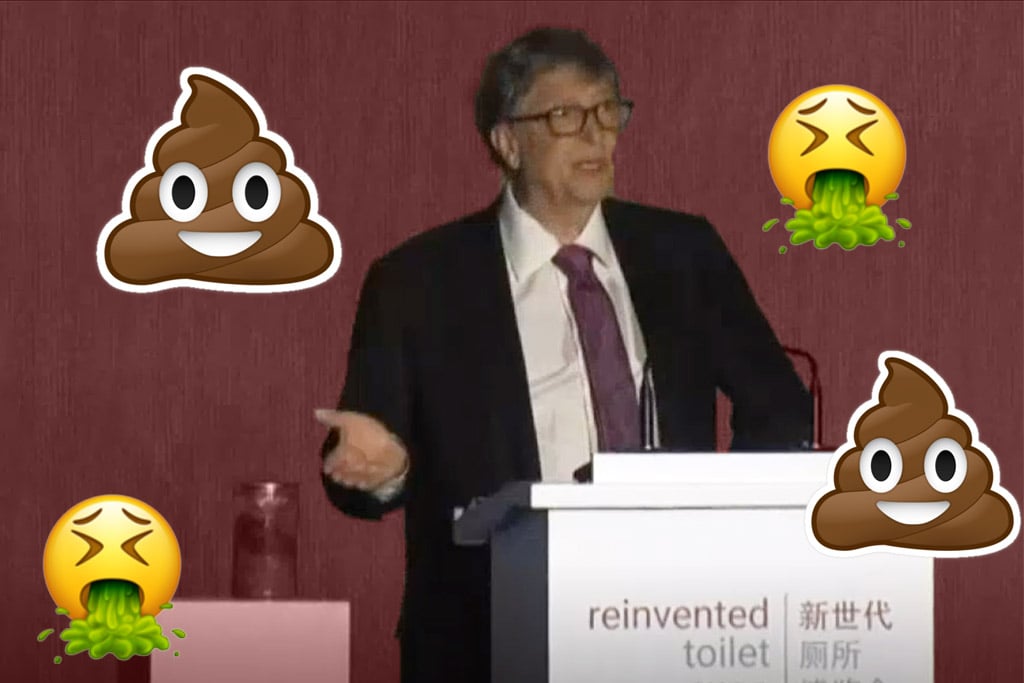 Bill Gates and his poop jar.
