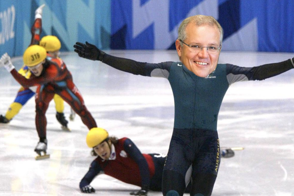 Scott Morrison is the Steven Bradbury of Australian politics, Malcolm Turnbull says.