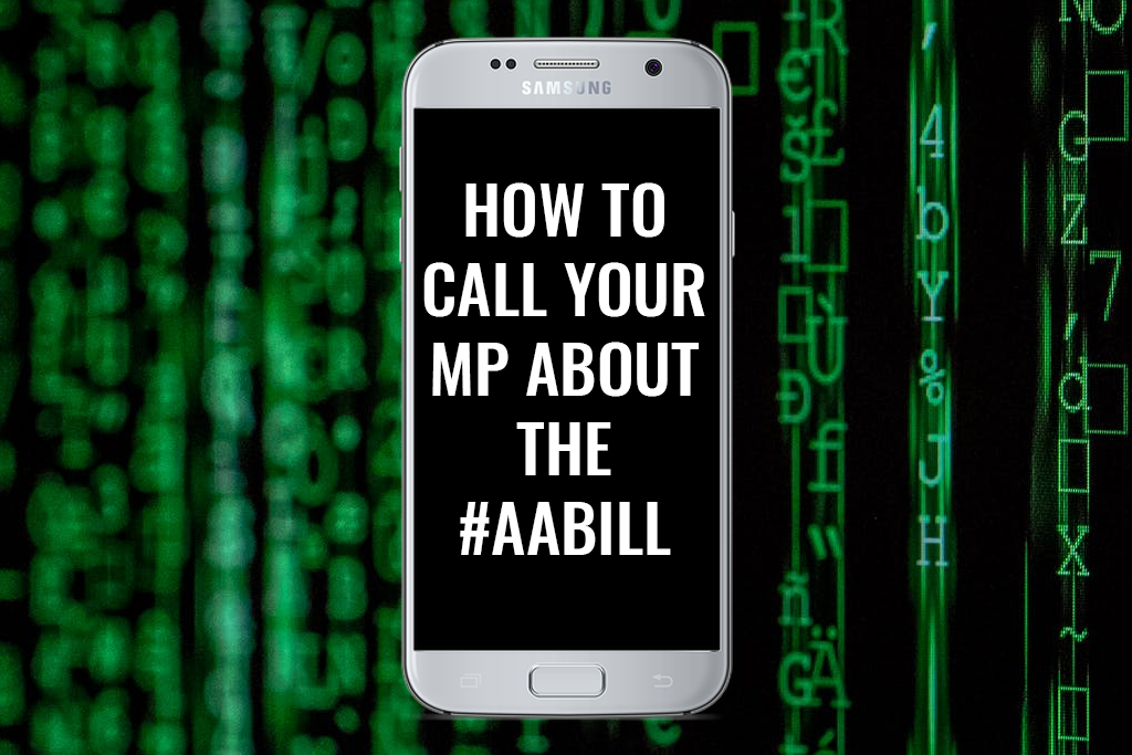 How to call your MP about the encryption bill #AAbill