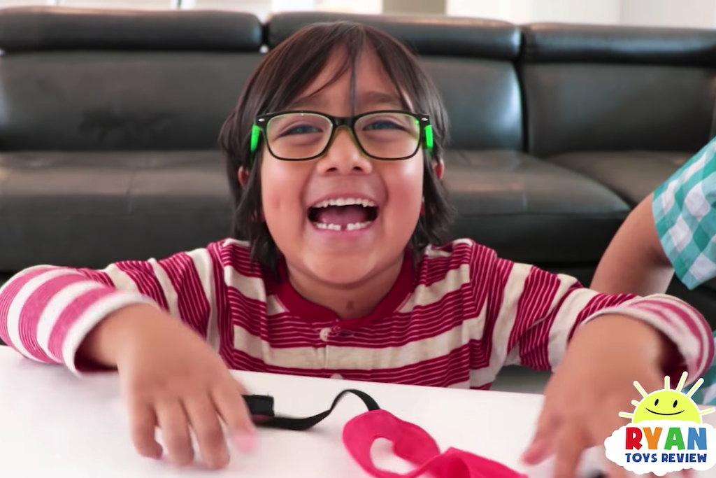 Ryan ToysReview, the 7 year old at the top of Forbes' highest-paid YouTubers of 2018 list.