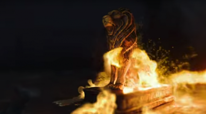 game of thrones season 8 lion fire