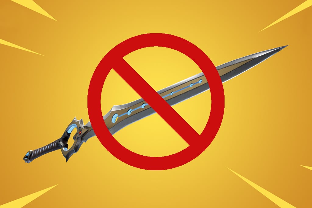 Fortnite Removes Sword Days After Adding It To The Battle Royale - fortnite