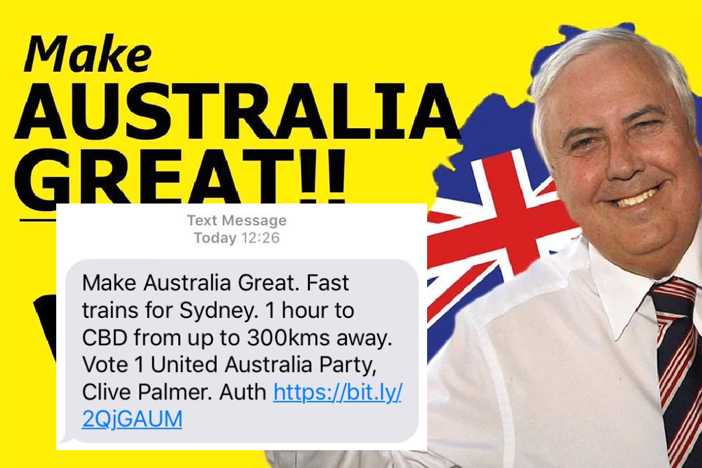 Clive Palmer text messages