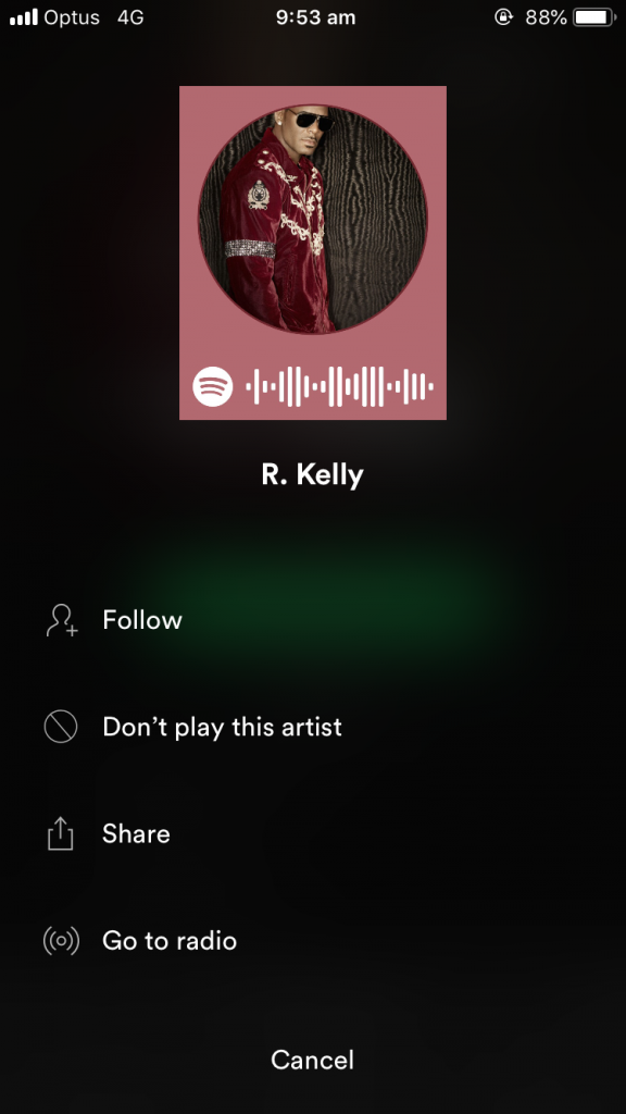 Spotify's new mute feature