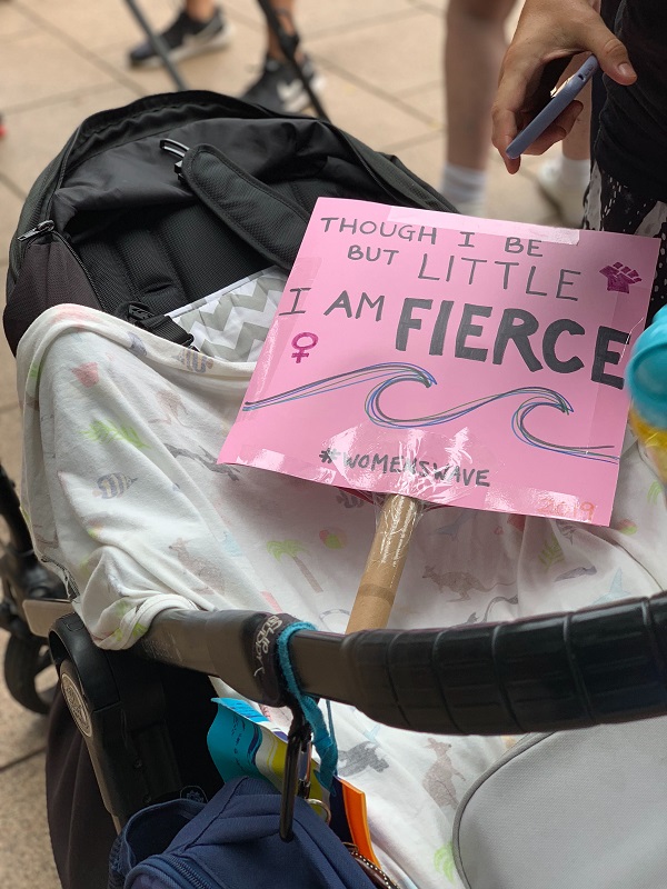 Attendees of the Women's March were in some cases quite young