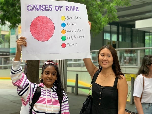 Attendees at the Women's March in Sydney