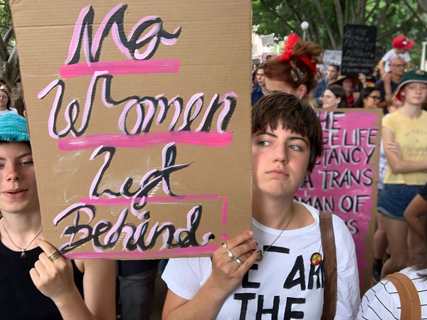 Attendees of the 2019 Women's March in Sydney