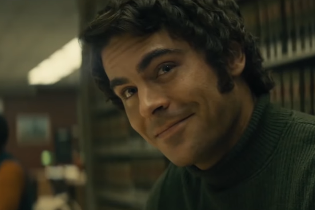 Zac Efron as Ted Bundy in the trailer for Extremely Wicked, Shockingly Evil and Vile
