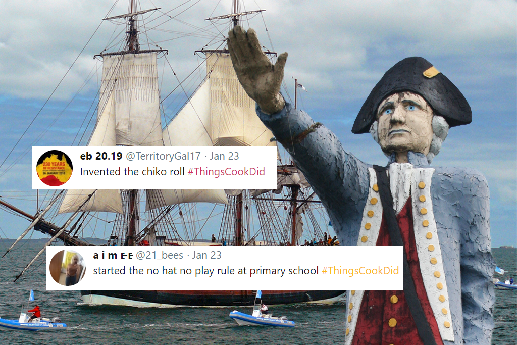 #ThingsCookDid hashtag roasts Scott Morrison with fake Captain Cook facts