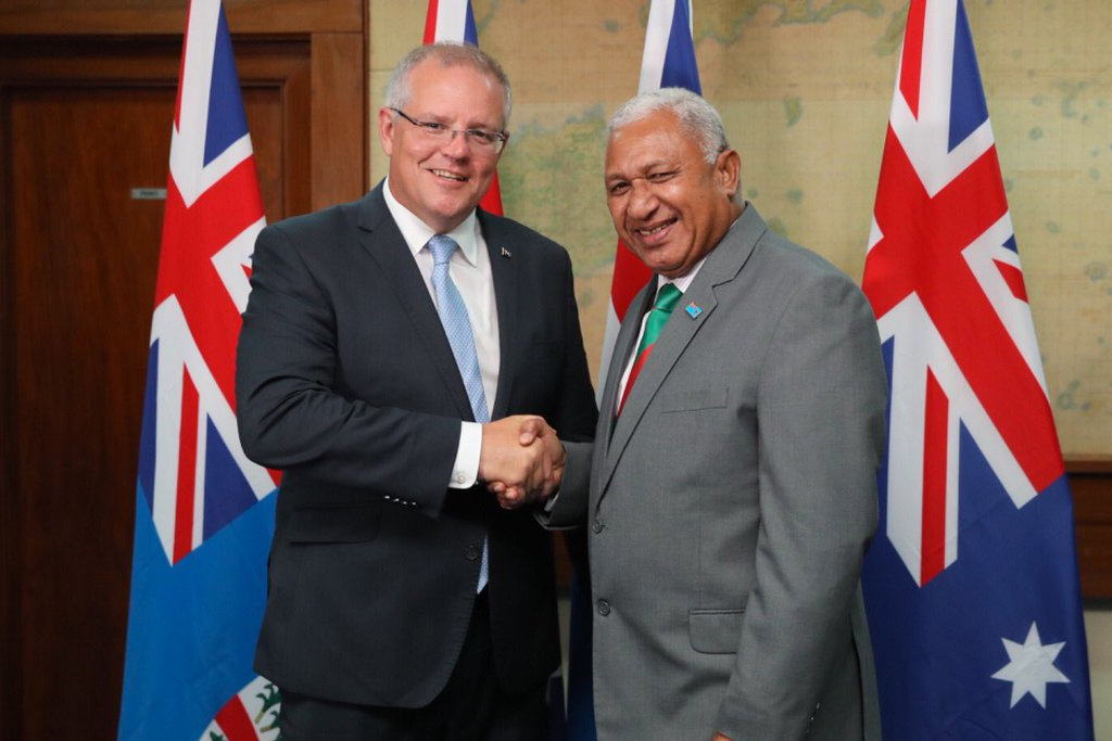 Fiji's Prime Minister slams Scott Morrison on climate change.