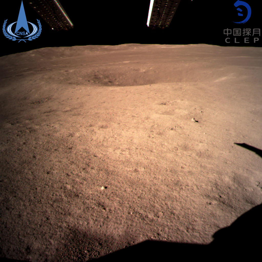 The far side of the Moon, taken by CNSA's Chang'e 4