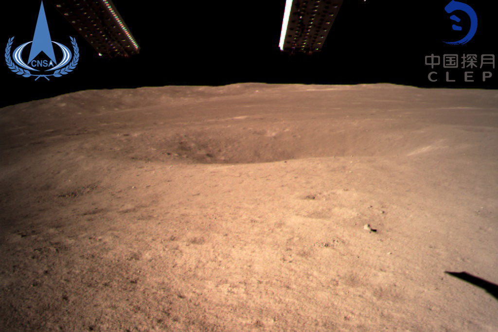 The far side of the Moon, taken by CNSA's Chang'e 4