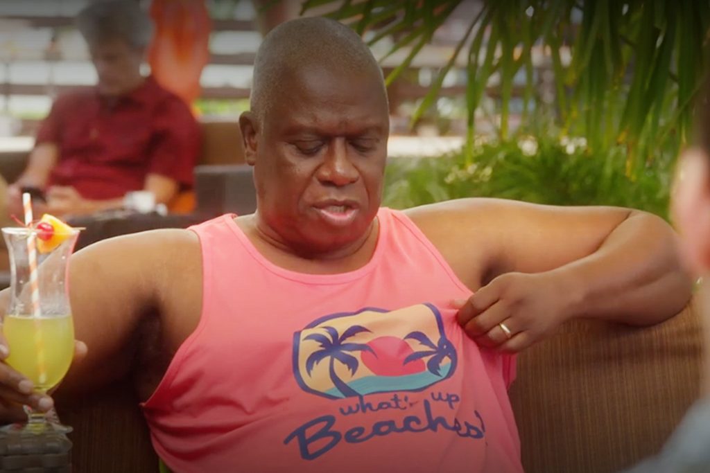 Whats Up Beaches Captain Holt Funny Brooklyn Nine Nine TV Show Men's T-Shirt 