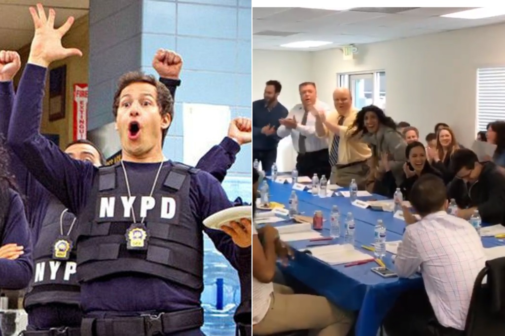 Watch the Brooklyn Nine-Nine team find out they're getting a seventh season