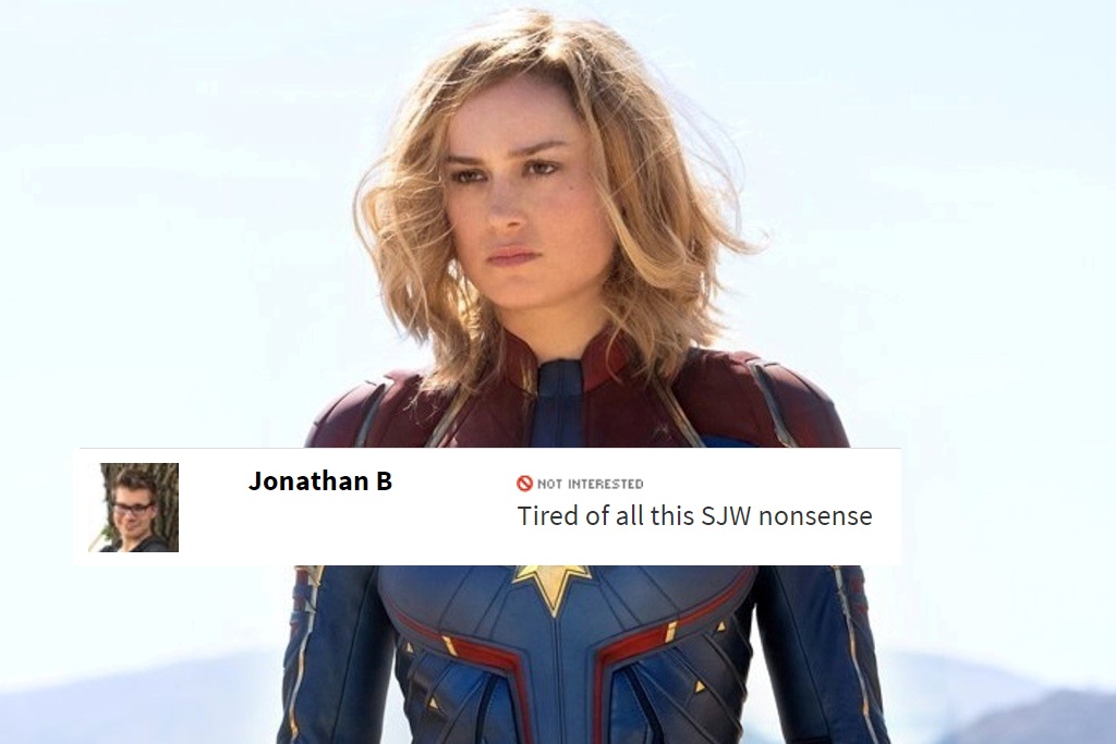 Captain Marvel targeted with negative reviews on Rotten Tomatoes