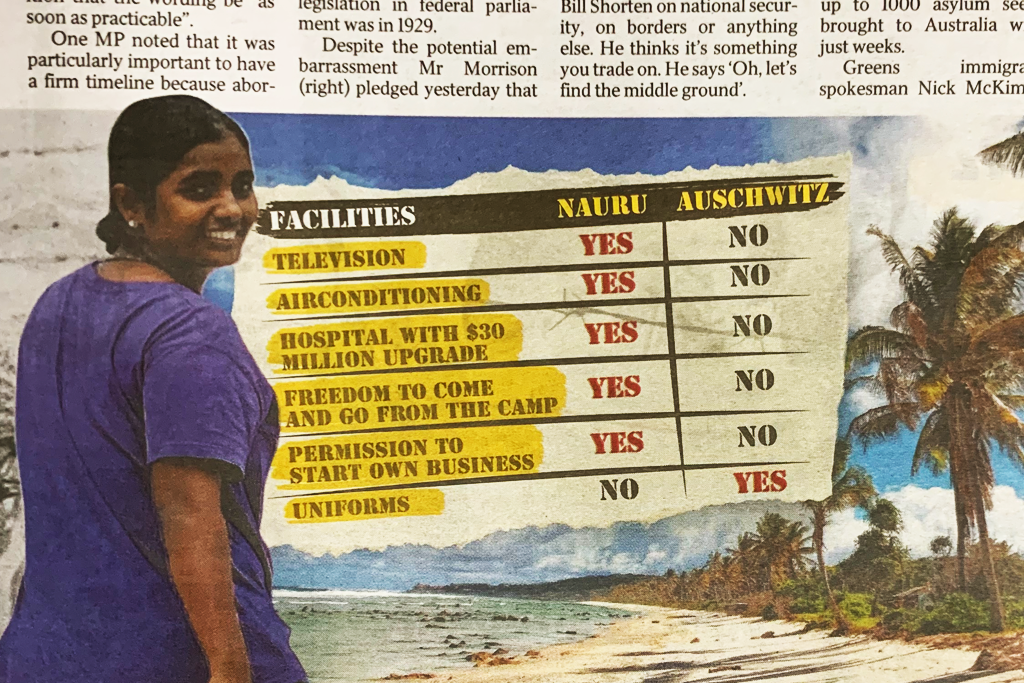 The Daily Telegraph compares Nauru and Auschwitz