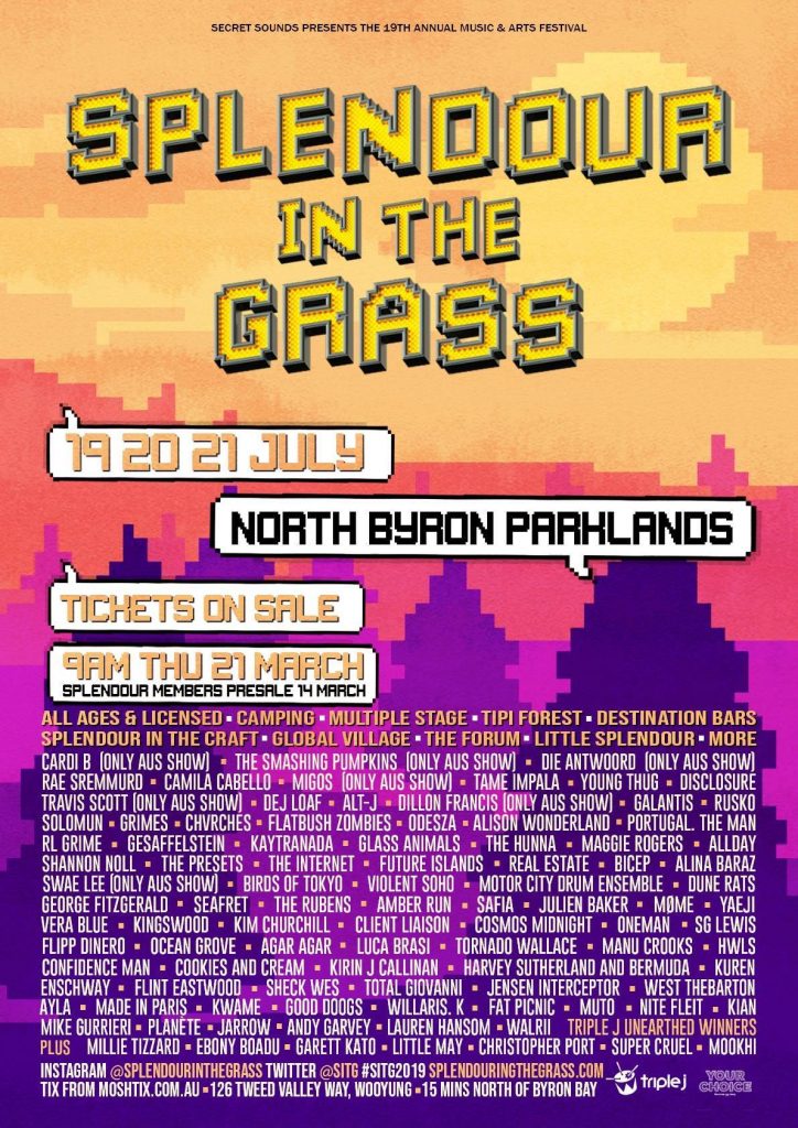 A fake poster for Splendour In The Grass