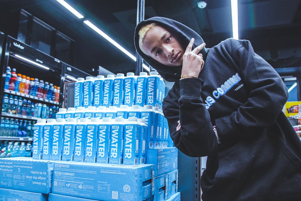 Jaden Smith in Australia for the launch of Just Water