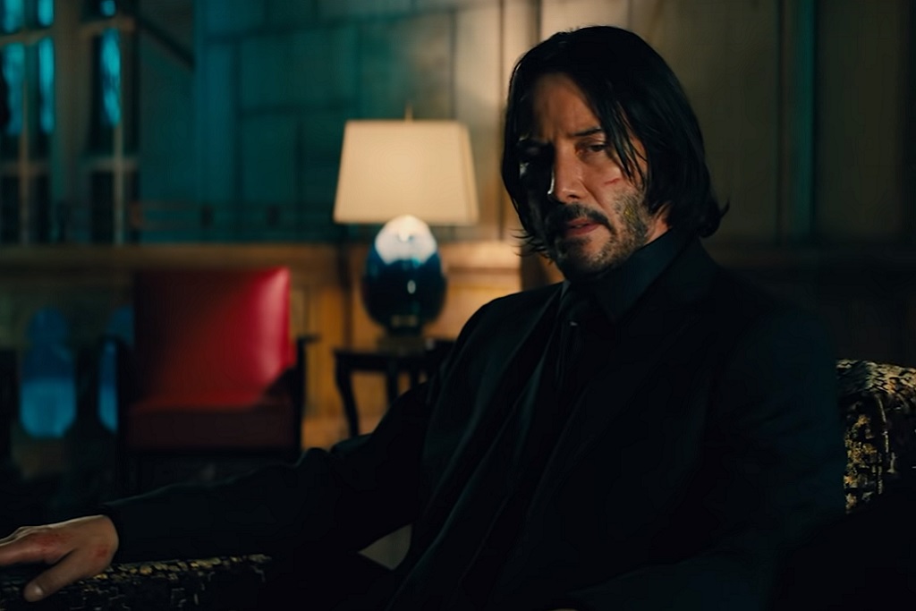 Keanu Reeves in a trailer for John Wick: Chapter Three