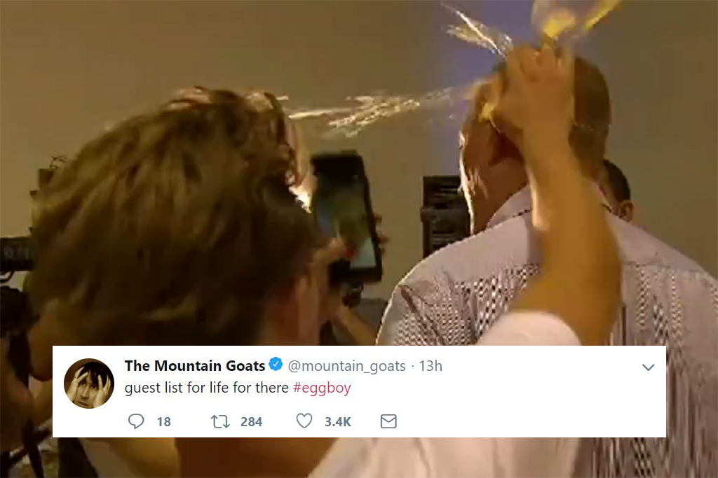 Egg Boy Offered Free To Concerts & Festivals For His Actions