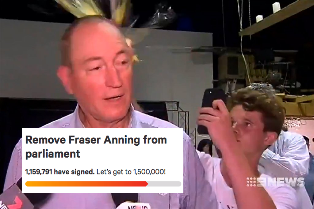 Petition to remove Fraser Anning from Parliament