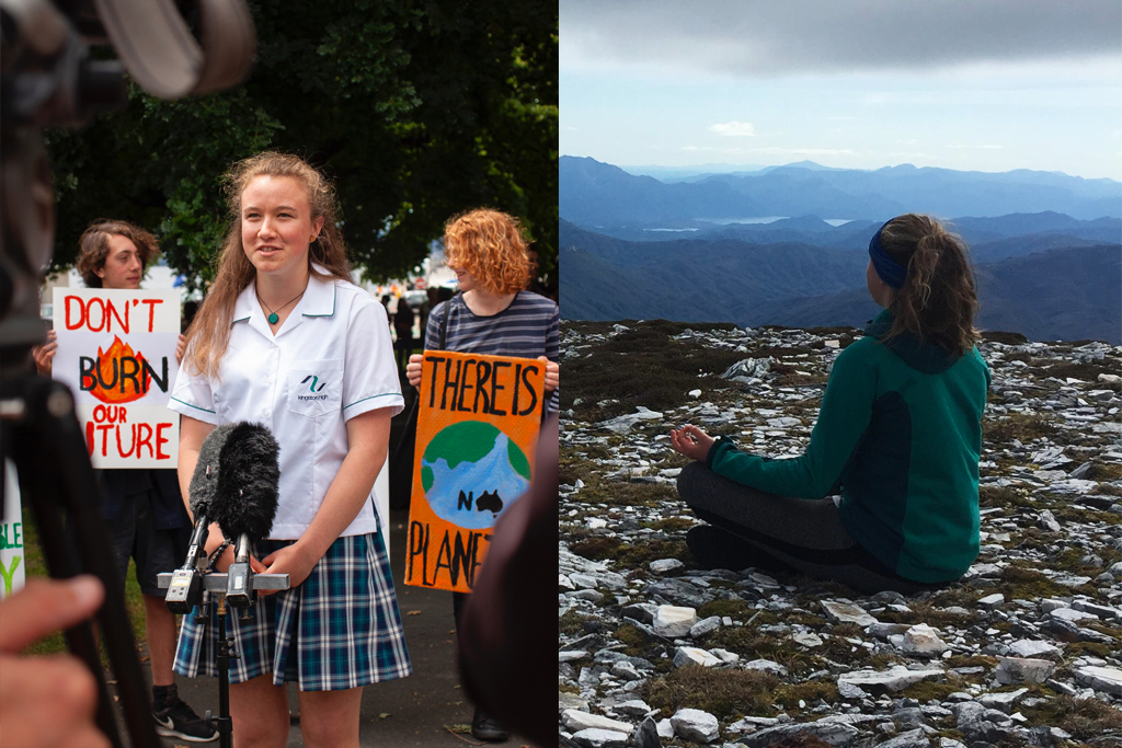 Amelie Hudspeth is part of the Tasmanian School Strike for Climate