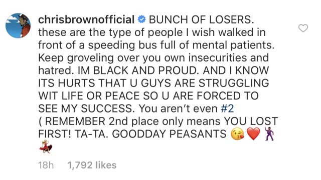 Chris Brown Chvrches comment