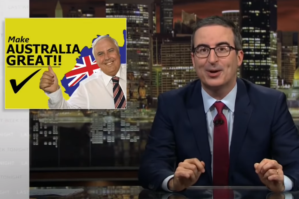 John Oliver tears into Clive Palmer on Last Week Tonight